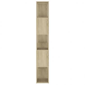 Bücherregal Raumteiler Sonoma-Eiche 100x24x155 cm Holzwerkstoff