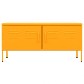 TV-Schrank Senfgelb 105x35x50 cm Stahl    