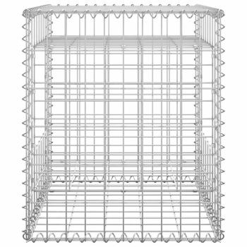 Gabionensäulen 2 Stk. 50x50x60 cm Eisen