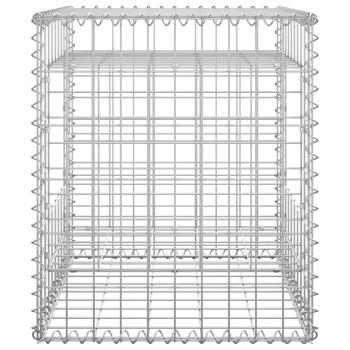 Gabionensäulen 2 Stk. 50x50x60 cm Eisen