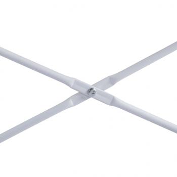 Computertisch Weiß und Eiche-Optik 110x60x70 cm Holzwerkstoff