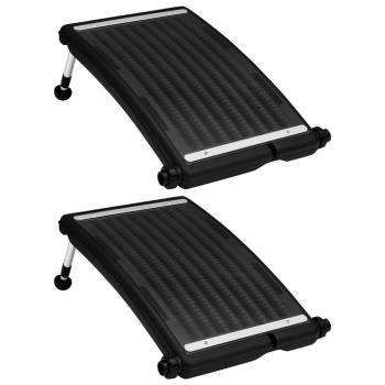 ARDEBO.de - Gebogene Solar-Heizpaneele für Pool 2 Stk. 72,5x46 cm
