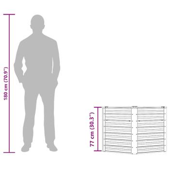 Garten-Hochbeet 129x77 cm Verzinkter Stahl Silber