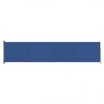 Seitenmarkise Ausziehbar 140x600 cm Blau
