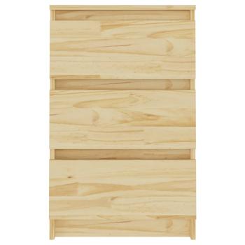 Nachtschrank 40x29,5x64 cm Massivholz Kiefer
