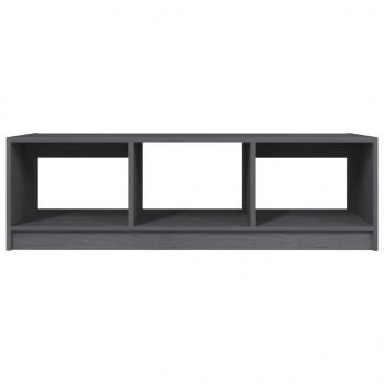 Couchtisch Grau 110x50x34 cm Massivholz Kiefer