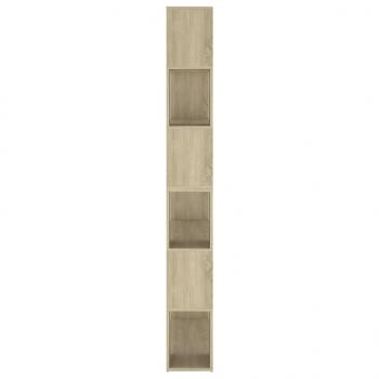 Bücherregal Raumteiler Sonoma-Eiche 100x24x188 cm