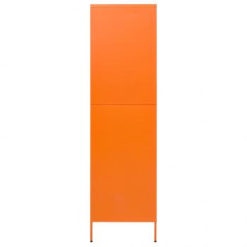Kleiderschrank Orange 90x50x180 cm Stahl   