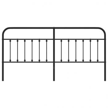 Kopfteil Metall Schwarz 200 cm