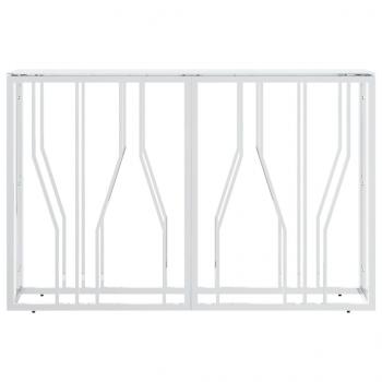 Konsolentisch Silbern 110x30x70 cm Edelstahl und Glas