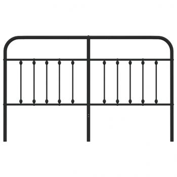 Kopfteil Metall Schwarz 180 cm