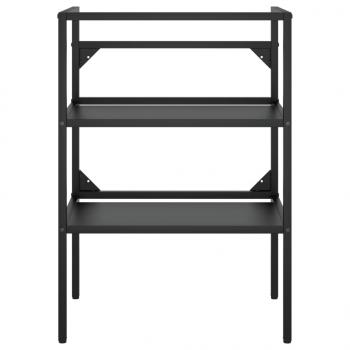 Badezimmer Waschtischgestell Schwarz 59x38x83 cm Eisen