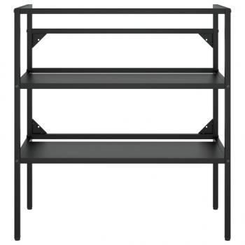 Badezimmer Waschtischgestell Schwarz 79x38x83 cm Eisen