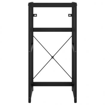 Badezimmer Waschtischgestell Schwarz 40x38x83 cm Eisen