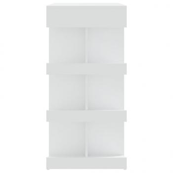 Bartisch mit Regal Weiß 100x50x101,5 cm Holzwerkstoff