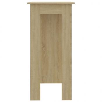 Bartisch mit Regal Sonoma-Eiche 102x50x103,5 cm Holzwerkstoff