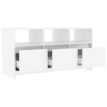 TV-Schrank Hochglanz-Weiß 102x37,5x52,5 cm Holzwerkstoff