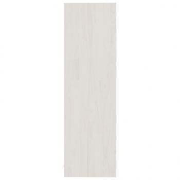 Bücherregal Weiß 70x33x110 cm Massivholz Kiefer