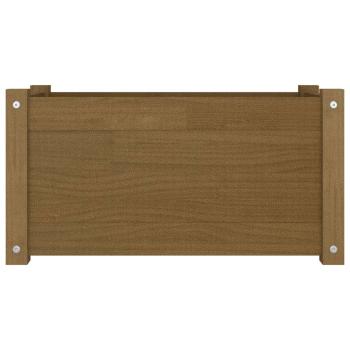 ARDEBO.de - Pflanzkübel Honigbraun 60x31x31 cm Massivholz Kiefer