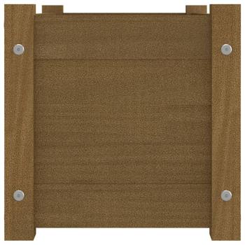 Pflanzkübel Honigbraun 60x31x31 cm Massivholz Kiefer
