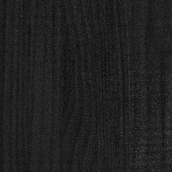 Pflanzkübel Schwarz 70x31x70 cm Massivholz Kiefer