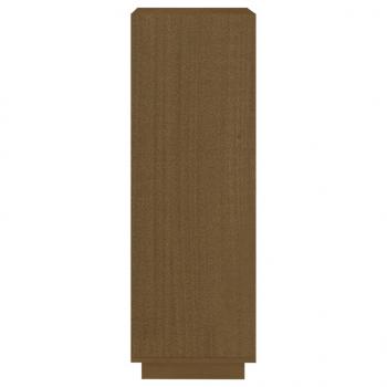 Bücherregal/Raumteiler Honigbraun 40x35x103 Massivholz Kiefer