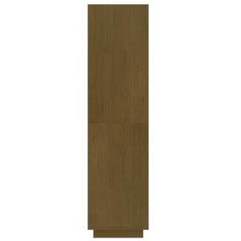Bücherregal/Raumteiler Honigbraun 40x35x135 Massivholz Kiefer