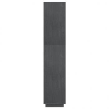Bücherregal/Raumteiler Grau 80x35x167 cm Massivholz Kiefer