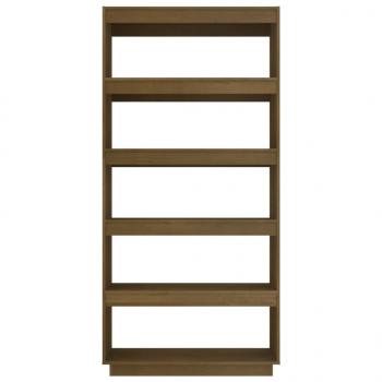 Bücherregal/Raumteiler Honigbraun 80x35x167 Massivholz Kiefer