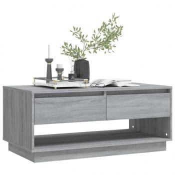 ARDEBO.de - Couchtisch Grau Sonoma 102,5x55x44 cm Holzwerkstoff