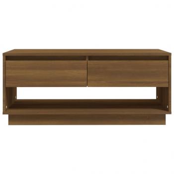 Couchtisch Braun Eichen-Optik 102,5x55x44 cm Holzwerkstoff