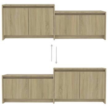 TV-Schrank Sonoma-Eiche 146,5x35x50 cm Holzwerkstoff