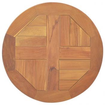 ARDEBO.de - Tischplatte Massivholz Teak Rund 2,5 cm 40 cm