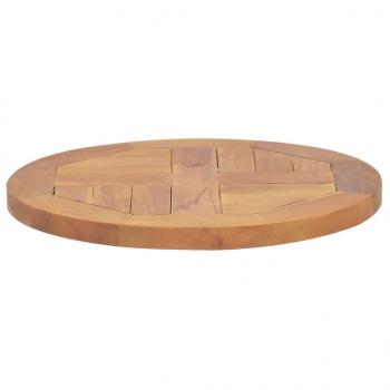 Tischplatte Massivholz Teak Rund 2,5 cm 40 cm