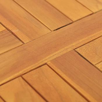 Tischplatte Massivholz Teak Rund 2,5 cm 50 cm