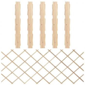 ARDEBO.de - Rankzäune 5 Stk. Massivholz Tanne 180x80 cm