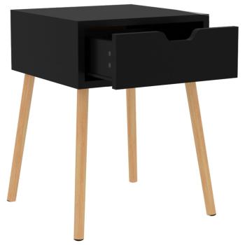 Nachttisch Schwarz 40x40x56 cm Holzwerkstoff