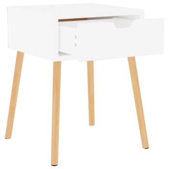 ARDEBO.de - Nachttische 2 Stk. Hochglanz-Weiß 40x40x56 cm Holzwerkstoff