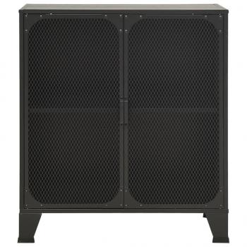 Aufbewahrungsschrank Grau 72x36x82 cm Metall und MDF
