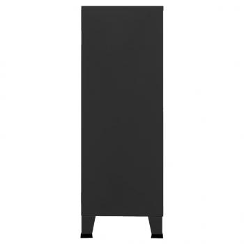Lagerschrank Industrial Schwarz 75x40x115 cm Metall