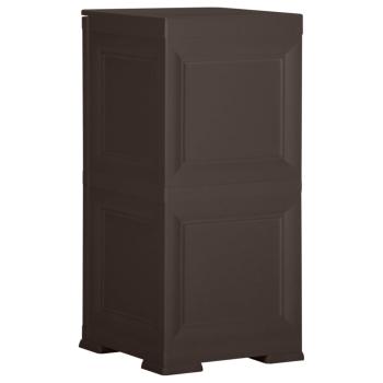 ARDEBO.de - Kunststoffschrank 40x43x85,5 cm Holzdesign Braun