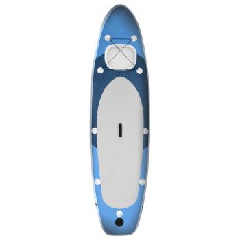 SUP-Board-Set Aufblasbar Blau 300x76x10 cm