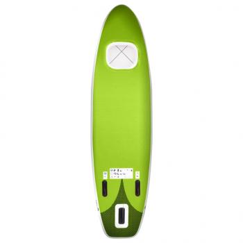 SUP-Board-Set Aufblasbar Grün 300x76x10 cm