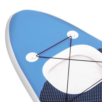 SUP-Board-Set Aufblasbar Marineblau 330x76x10 cm