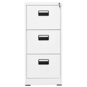 Aktenschrank Weiß 46x62x102,5 cm Stahl