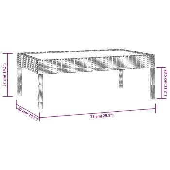 8-tlg. Garten-Lounge-Set mit Auflagen Poly Rattan Schwarz