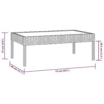 8-tlg. Garten-Lounge-Set mit Auflagen Poly Rattan Braun