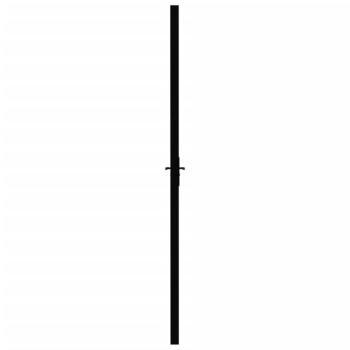 Innentür ESG Glas und Aluminium 93x201,5 cm Schwarz