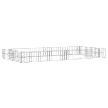 Gabionen-Hochbeet Verzinkter Stahl 200x100x20 cm