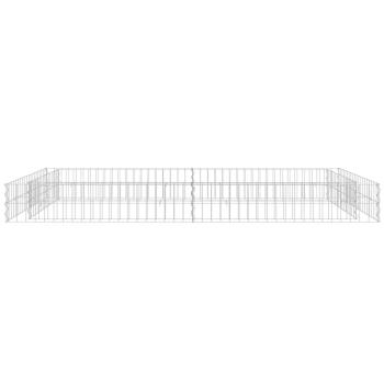 Gabionen-Hochbeet Verzinkter Stahl 200x100x20 cm